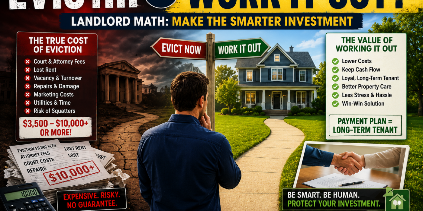Should you evict or work things our with your tenant?