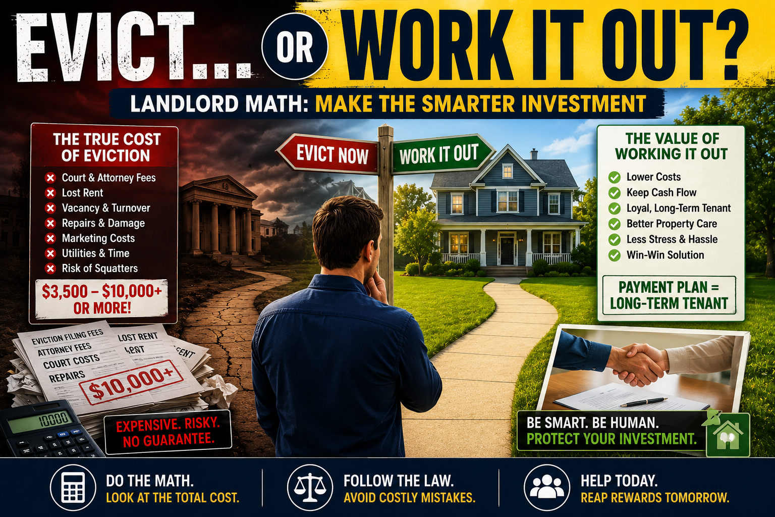 Should you evict or work things our with your tenant?